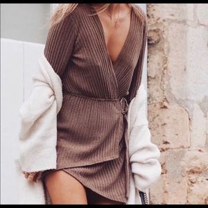 Sabo Skirt Brown Knit Dress